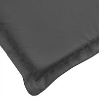 Ligbedkussen 186x58x4 cm stof gem&ecirc;leerd antracietkleurig 7