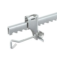 Parasolvoet zilver Staal 9