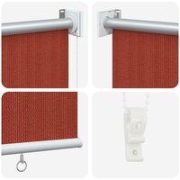 Buitenrolgordijn 90% UV-blok Terracotta 60x140 cm HDPE 6