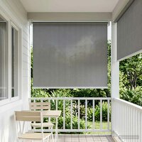 Buitenrolgordijn 90% UV-blok Lichtgrijs 100x140 cm HDPE 3