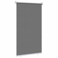 Buitenrolgordijn 90% UV-blok Lichtgrijs 80x230 cm HDPE 4