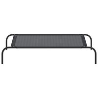 Hondenbed verhoogd L textileen zwart 4