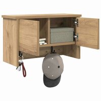 Wandgemonteerde kapstok met plank Artisan Eiken 50 x 20 x 30 cm 3