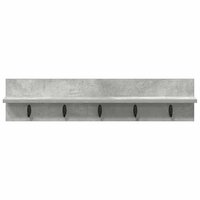Wandgemonteerde kapstok Beton Grijs 80 x 10,5 x 18 cm 5