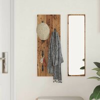 Wandgemonteerde kapstok Oudhout 30 x 1,5 x 80 cm Bewerkt hout 4