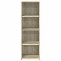 Hoge kast 40x41x124 cm bewerkt hout sonoma eikenkleurig 4