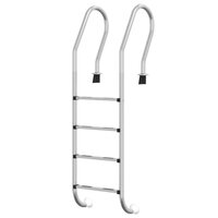 Zwembadladder 54x38x184,5 cm 304 roestvrij staal 2