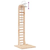 Buitendouche 223 cm Massief grenenhout en roestvrij staal 9