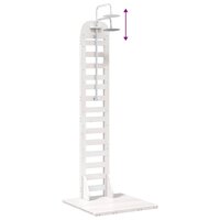 Buitendouche 223 cm Massief grenenhout en roestvrij staal Wit 9