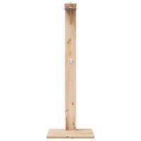 Buitendouche 214,5 cm Massief grenenhout en roestvrij staal 4