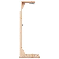 Buitendouche 214,5 cm Massief grenenhout en roestvrij staal 5