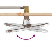 Buitendouche 214,5 cm Massief grenenhout en roestvrij staal 9