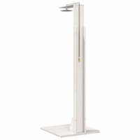 Buitendouche 214,5 cm Massief grenenhout en roestvrij staal Wit 6