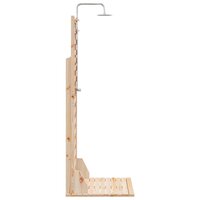 Buitendouche 225 cm Massief grenenhout en roestvrij staal 5