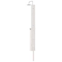 Buitendouche 246 cm Massief grenenhout en roestvrij staal Wit 6