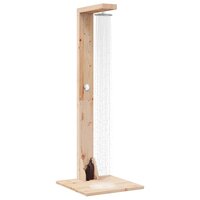 Buitendouche 210 cm Massief grenenhout en roestvrij staal 3