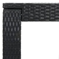 Tuinbartafel 60,5x60,5x110,5 cm poly rattan zwart 4