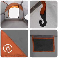Autotent Grijs en Oranje 239 x 210 x 210 cm Polyester en staal 10