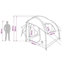 Autotent Grijs en Oranje 239 x 210 x 210 cm Polyester en staal 12
