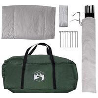 Autotent Legergroen 239 x 210 x 210 cm Polyester en staal 9