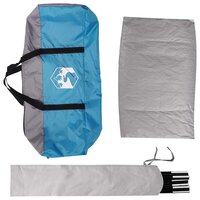 Autotent met dak Blauw 200 x 170 x 170 cm Polyester en staal 8