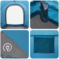 Autotent met dak Blauw 200 x 170 x 170 cm Polyester en staal 9