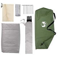 Kamperen tent met dak met luchtopening Groen 275 x 215 x 125 cm 9