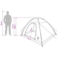 Kamperen tent met dak met luchtopening Groen 275 x 215 x 125 cm 12
