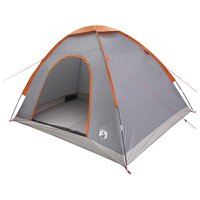 Kamperen tent met dak Grijs en Oranje 275 x 215 x 125 cm 2