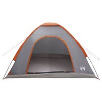 Kamperen tent met dak Grijs en Oranje 275 x 215 x 125 cm 4