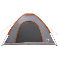 Kamperen tent met dak Grijs en Oranje 275 x 215 x 125 cm 5