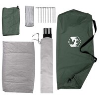 Kamperen tent met dak Legergroen 275 x 215 x 125 cm 9