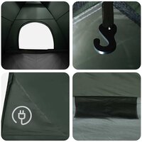 Kamperen tent met dak Legergroen 275 x 215 x 125 cm 10