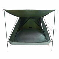 Huisje Tent met dak Leger groen 8-persoons Polyester en staal 4
