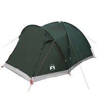 Huisje Tent met dak Leger groen 4-persoons Polyester en staal 3