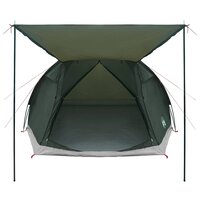 Huisje Tent met dak Leger groen 4-persoons Polyester en staal 4