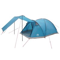 Huisje Tent met dak Blauw 6-persoons Polyester en staal 2