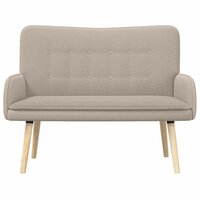 2-Zits Sofa Lichtgrijs 115 x 61 x 87 cm Boucl&eacute; 5