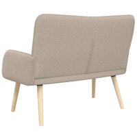 2-Zits Sofa Lichtgrijs 115 x 61 x 87 cm Boucl&eacute; 7