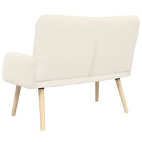 2-Zits Sofa Cr&egrave;mekleurig 115 x 61 x 87 cm Boucl&eacute; 6