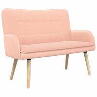 2-Zits Sofa Roze 115 x 61 x 87 cm Boucl&eacute; 2