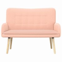 2-Zits Sofa Roze 115 x 61 x 87 cm Boucl&eacute; 5
