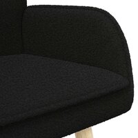 2-Zits Sofa Zwart 115 x 61 x 87 cm Boucl&eacute; 7