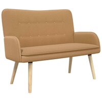 2-Zits Sofa Beige 115 x 61 x 87 cm Boucl&eacute; 2
