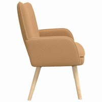 2-Zits Sofa Beige 115 x 61 x 87 cm Boucl&eacute; 6