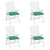 Stoelkussens 4 st 50x50x7 cm oxford stof groen 4