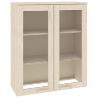 Opzetkast HAMAR 85x35x100 cm massief grenenhout honingbruin 2
