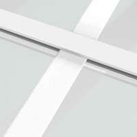 Binnendeur 76x201,5 cm ESG-glas en aluminium wit 6