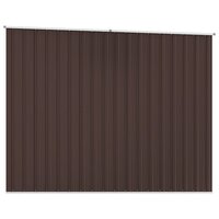 Tuinschuur 195x198x159 cm gegalvaniseerd staal bruin 7