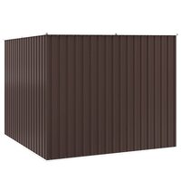 Tuinschuur 195x198x159 cm gegalvaniseerd staal bruin 8